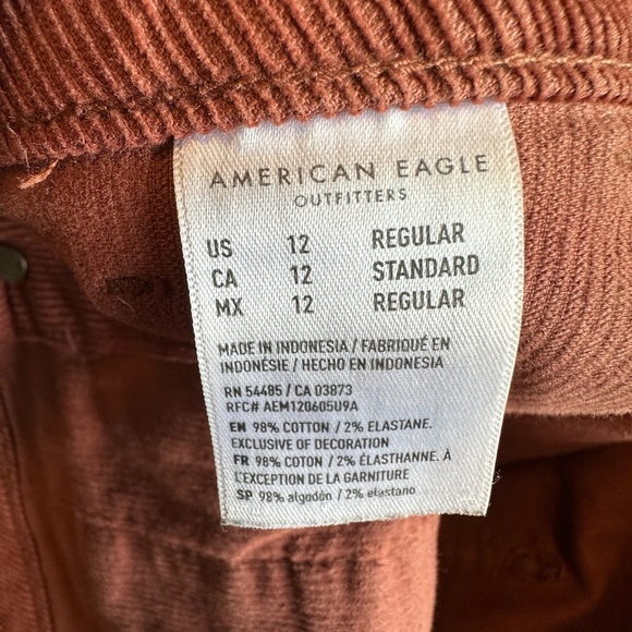 American Eagle Outfitters Rust Mini Corduroy Skirt - Picture 9 of 9